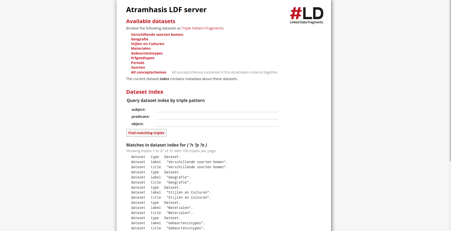 The Atramhasis LDF server